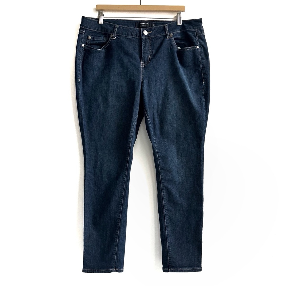 Torrid Skinny Dark Wash Blue Denim Jeans Size 18S